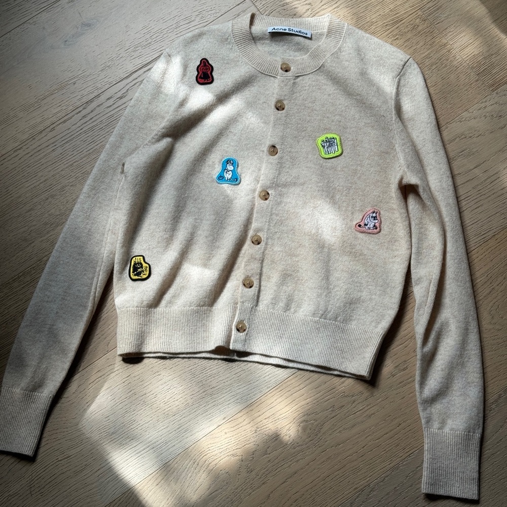 Acne Studios x MOOMIN wool Cardigan Sweater - Picture 2 of 10